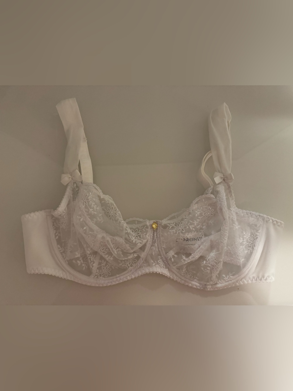 Empreinte White Sheer Lace Underwire Bra - NEW
